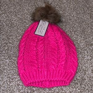 Hot pink beanie